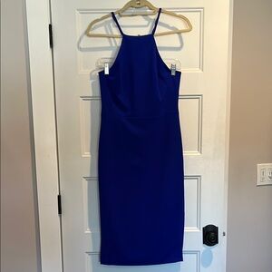 Betsey Johnson Blue Halter Dress